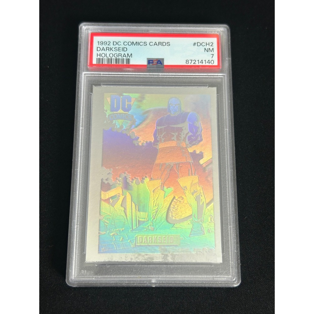 1992 DC Comics Cards Darkseid Hologram #DCH2 NM PSA‎ 7 Graded Collectible